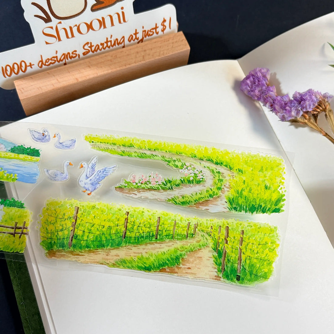Yellow Rapeseed Fields PET Tape