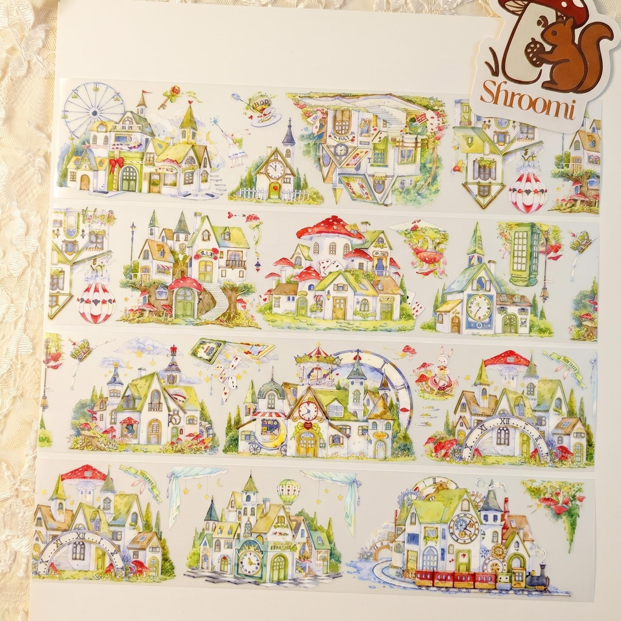 Alice in Wonderland Fantasy Town PET Tape