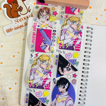 Colorful Idol Anime Girls PET Tape