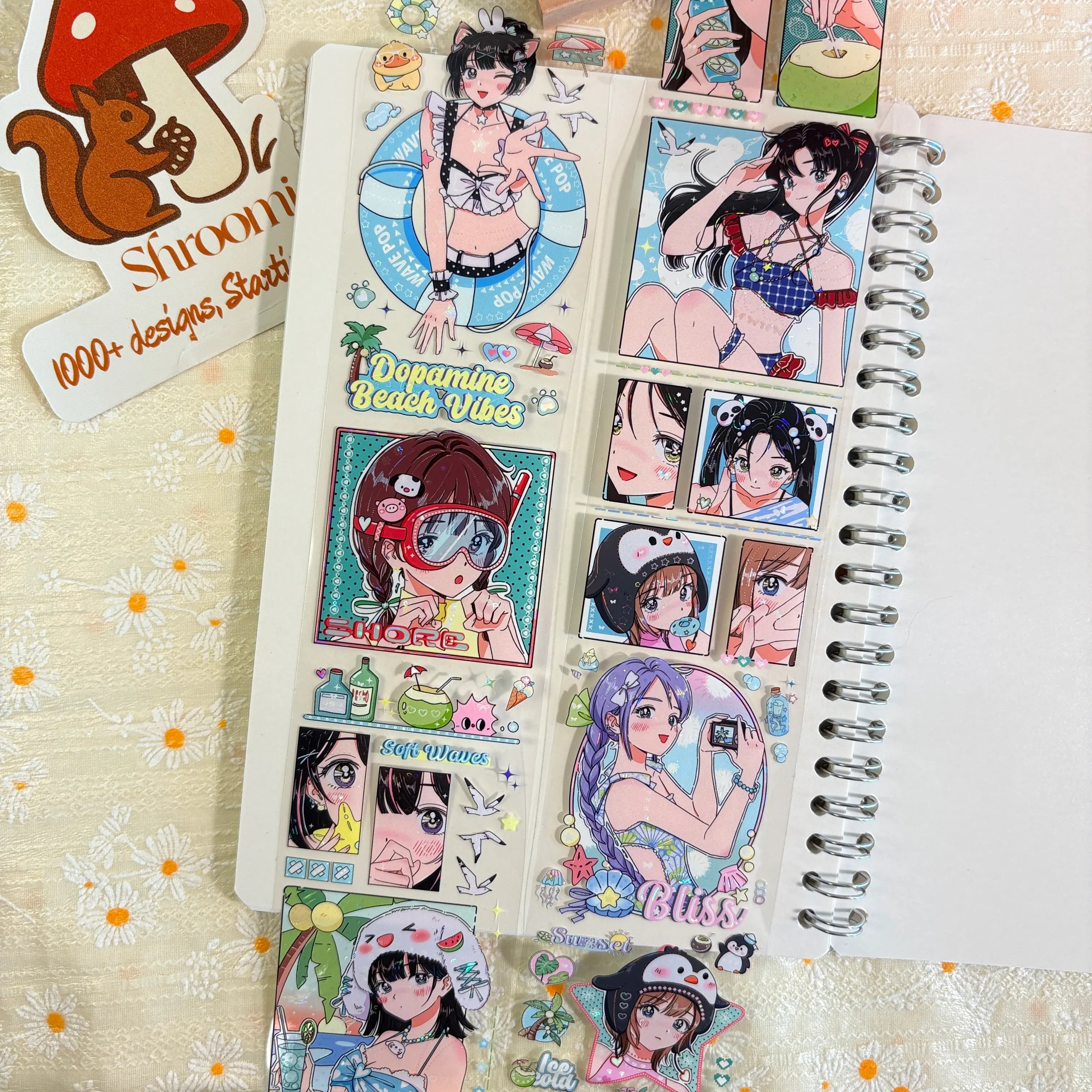 Anime Summer Beach Girls PET Tape