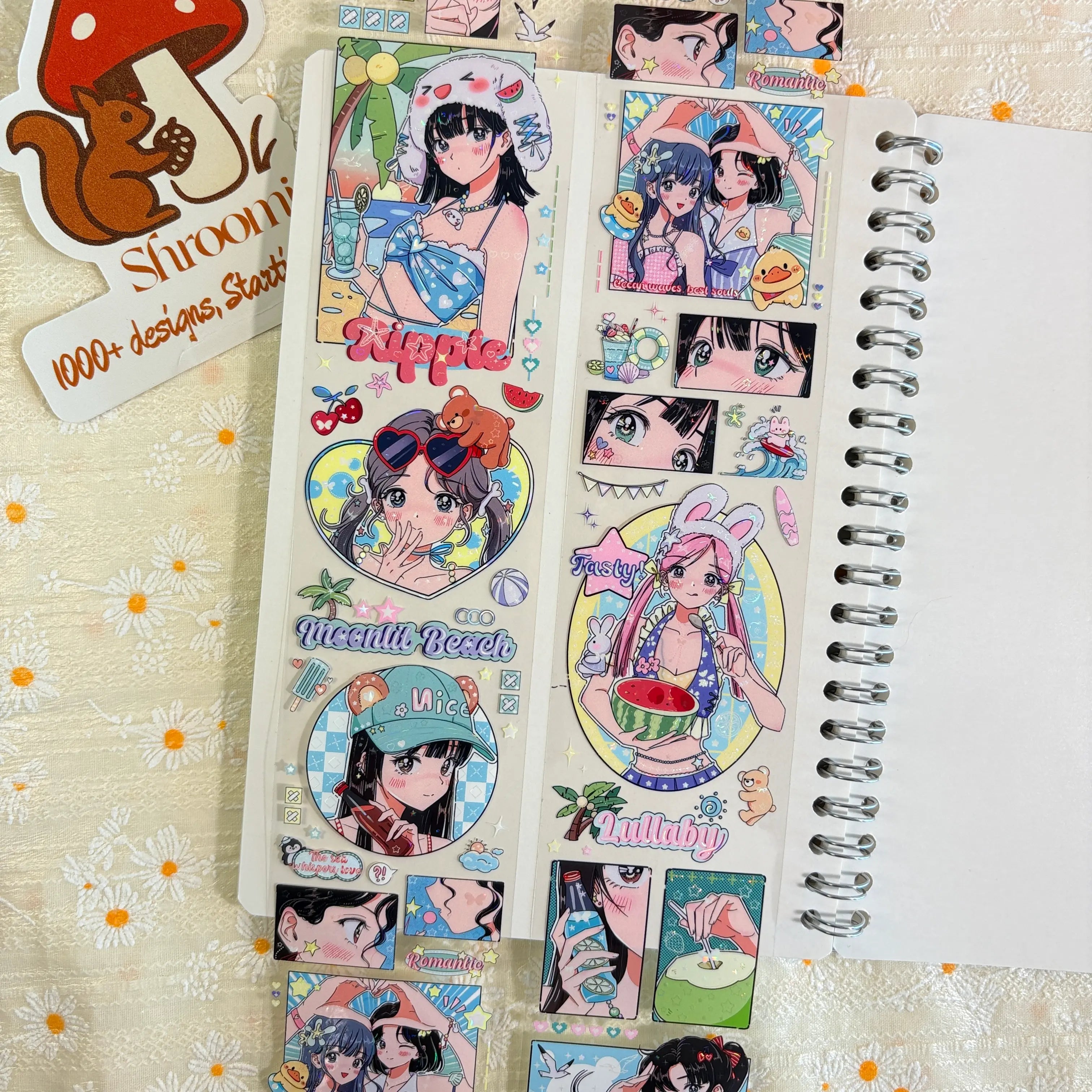 Anime Summer Beach Girls PET Tape