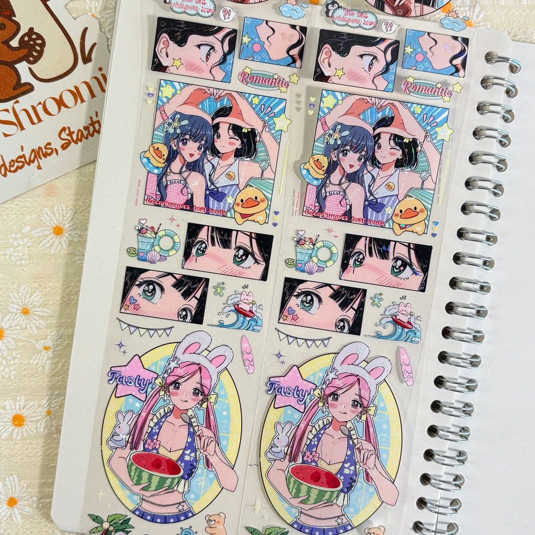 Anime Summer Beach Girls PET Tape