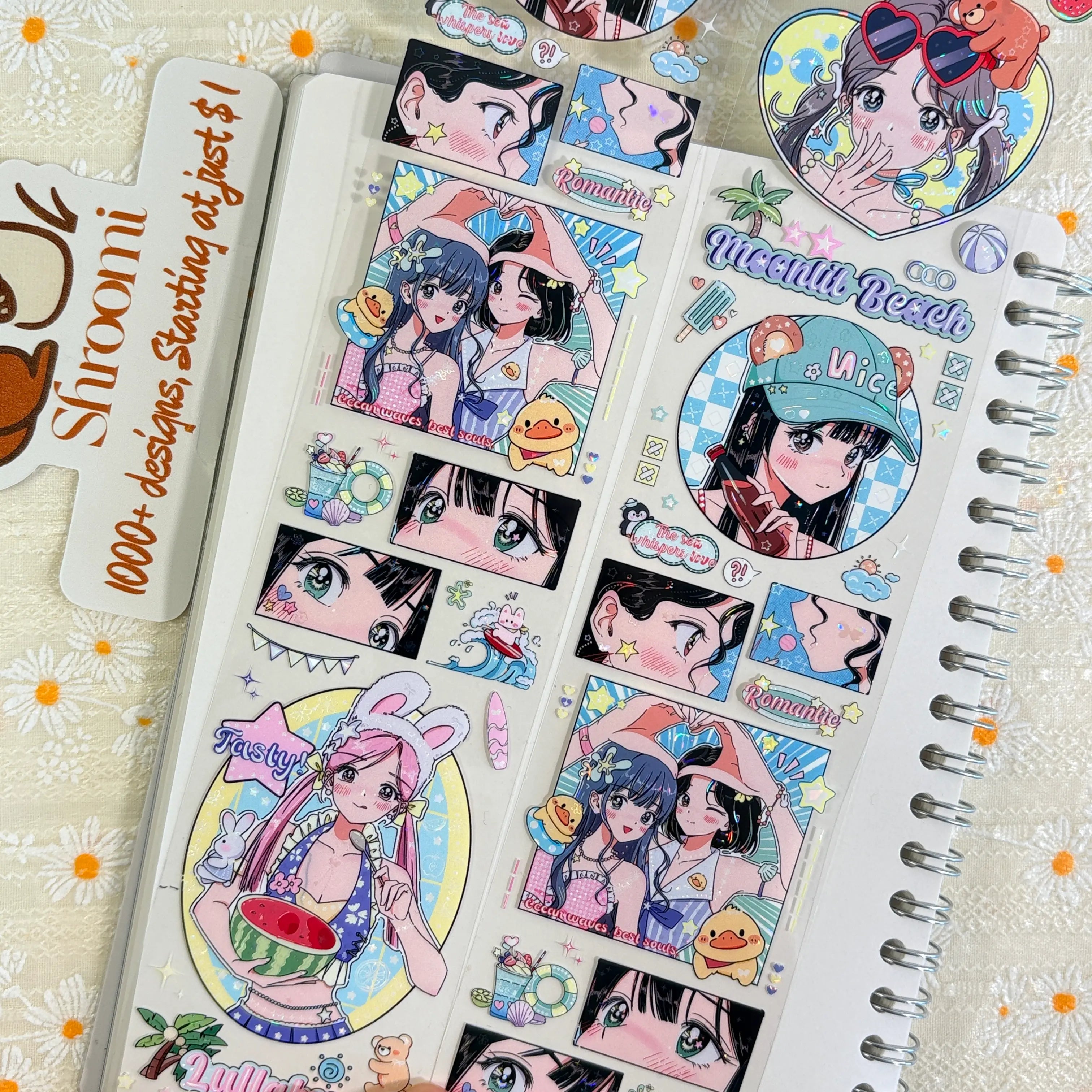 Anime Summer Beach Girls PET Tape