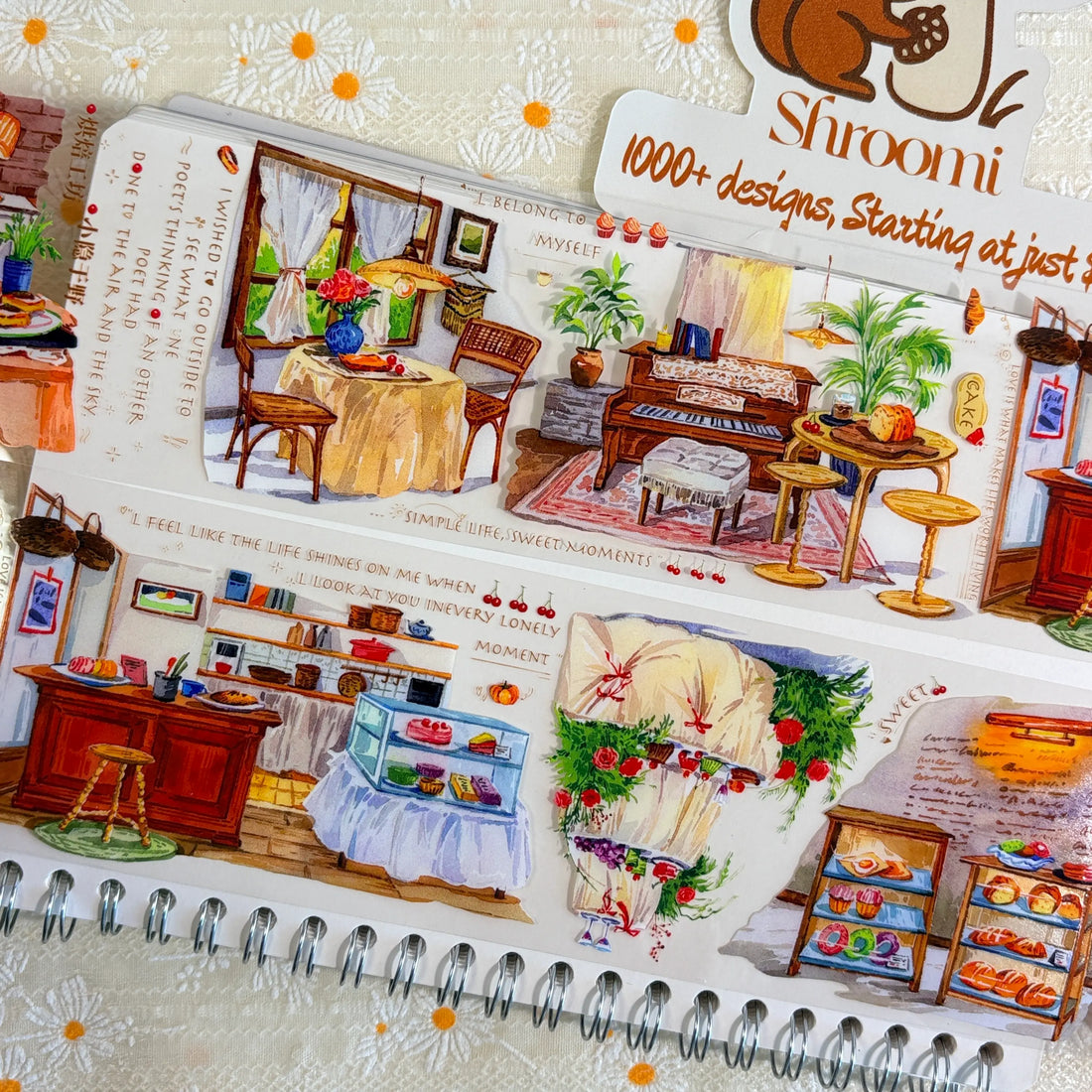 Cozy Bakery & Cafe Scenes PET Tape