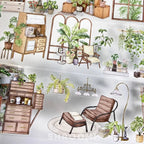 Indoor Greenery Scene PET Sticker - Shroomi
