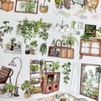 Indoor Greenery Scene PET Sticker - Shroomi