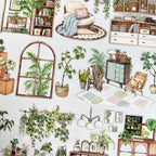 Indoor Greenery Scene PET Sticker - Shroomi