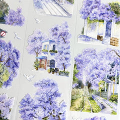 Jacaranda Lane PET Tape Jacaranda Lane PET Tape | Purple Floral Street Scenery Sticker