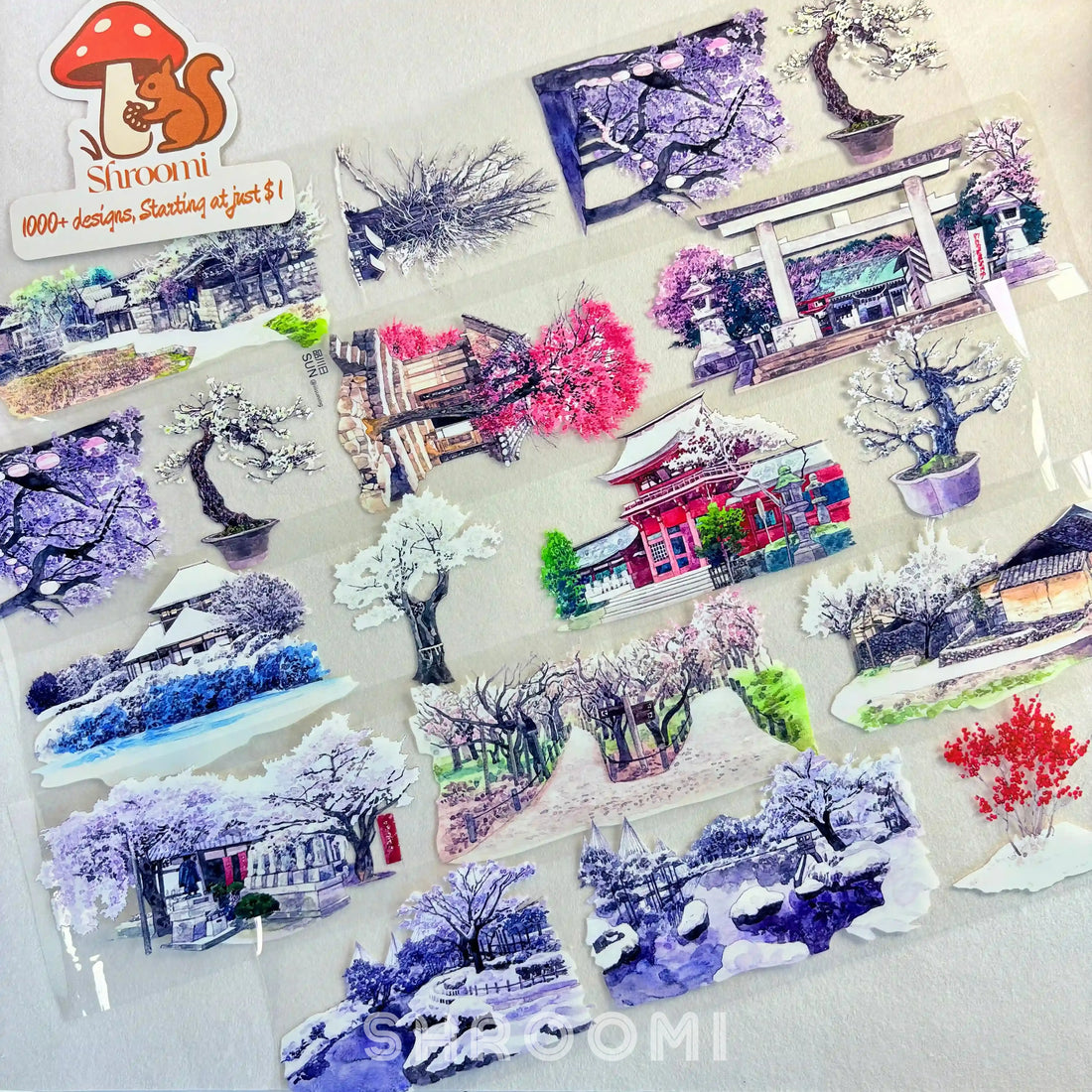 Jade Blossom & Branch PET Tape Jade Blossom & Branch PET Tape | Japanese Seasonal Scenery