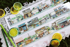 Japanese Street PET Tape - 2 Styles Japanese Street PET Tape – Retro Town & Daily Life Scenery | Shroomi