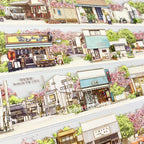 Japanese Street PET Tape - 2 Styles Japanese Street PET Tape – Retro Town & Daily Life Scenery | Shroomi