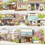 Japanese Street PET Tape - 2 Styles Japanese Street PET Tape – Retro Town & Daily Life Scenery | Shroomi