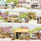 Japanese Street PET Tape - 2 Styles Japanese Street PET Tape – Retro Town & Daily Life Scenery | Shroomi