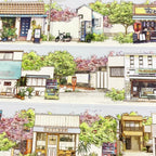 Japanese Street PET Tape - 2 Styles Japanese Street PET Tape – Retro Town & Daily Life Scenery | Shroomi