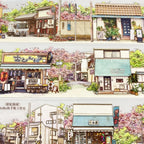 Japanese Street PET Tape - 2 Styles Japanese Street PET Tape – Retro Town & Daily Life Scenery | Shroomi
