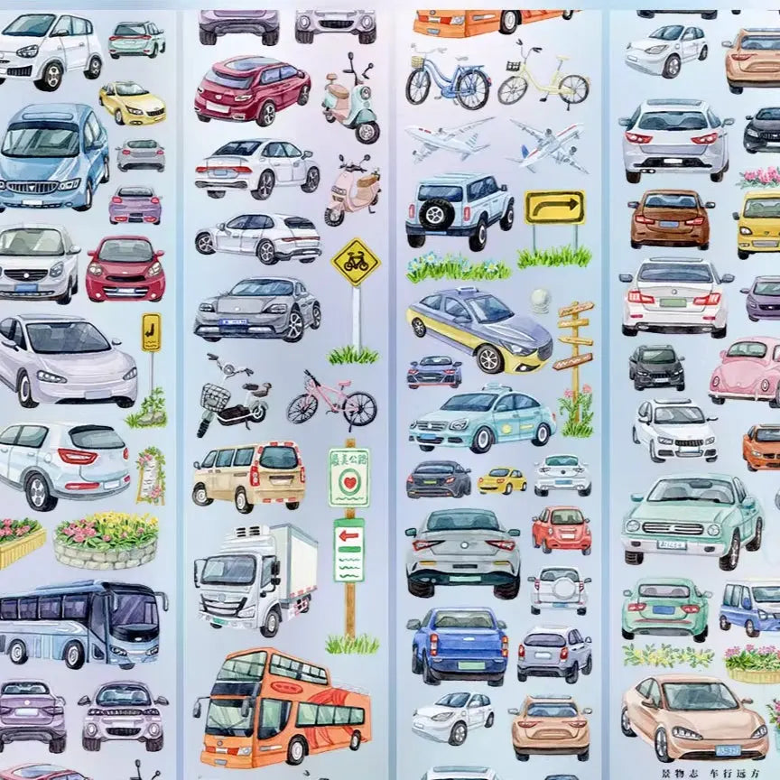 Journey of Cars PET Tape JINGWUZHI