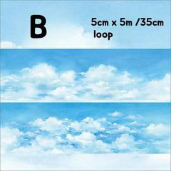 Landscape of Dreamy Scenery Washi Tape - 6 Styles Dreamy Scenery Washi Tape Set | Landscape Background Stickers