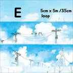 Landscape of Dreamy Scenery Washi Tape - 6 Styles - Shroomi