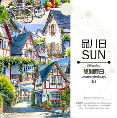 Leisurely Holidays PET Tape Leisurely Holidays PET Tape | European Village Scenery Sticker