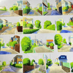 Little Town Streets PET Tape JINGWUZHI