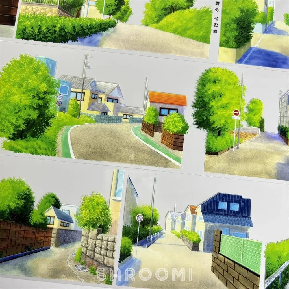 Little Town Streets PET Tape Little Town Streets Tape – Japanese Street Decorative Tape in Anime Style