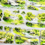 Lush Meadow Stream PET Tape - Shroomi