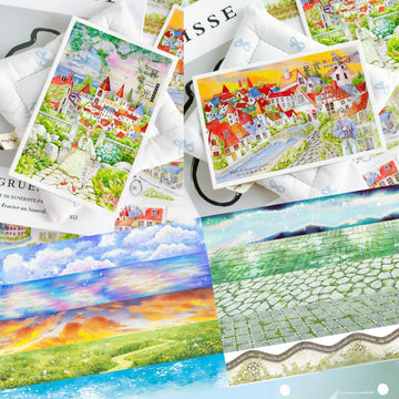 Landschaft Washi Tape – Himmel Gras Traumlandschaft PET Deko Tape