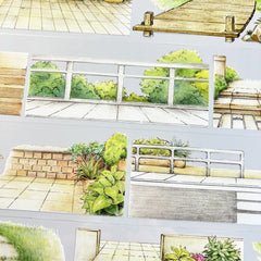 Road Landscape Washi Tape - Urban Street Decorative Journaling Tape