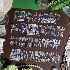 Bustling Cityscape Washi Tape - Urban Life Decorative Journaling Tape