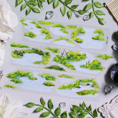 Mountain Stream Decorative Washi Tape - Nature Landscape Journaling Tape