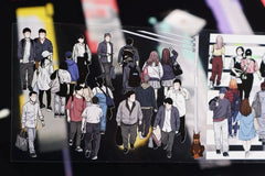 Bustling Cityscape Washi Tape - Urban Life Decorative Journaling Tape