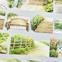 Road Landscape Washi Tape - Urban Street Decorative Journaling Tape