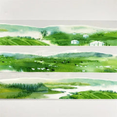 Prairie Landscape PET Tape - Decorative Washi Tape