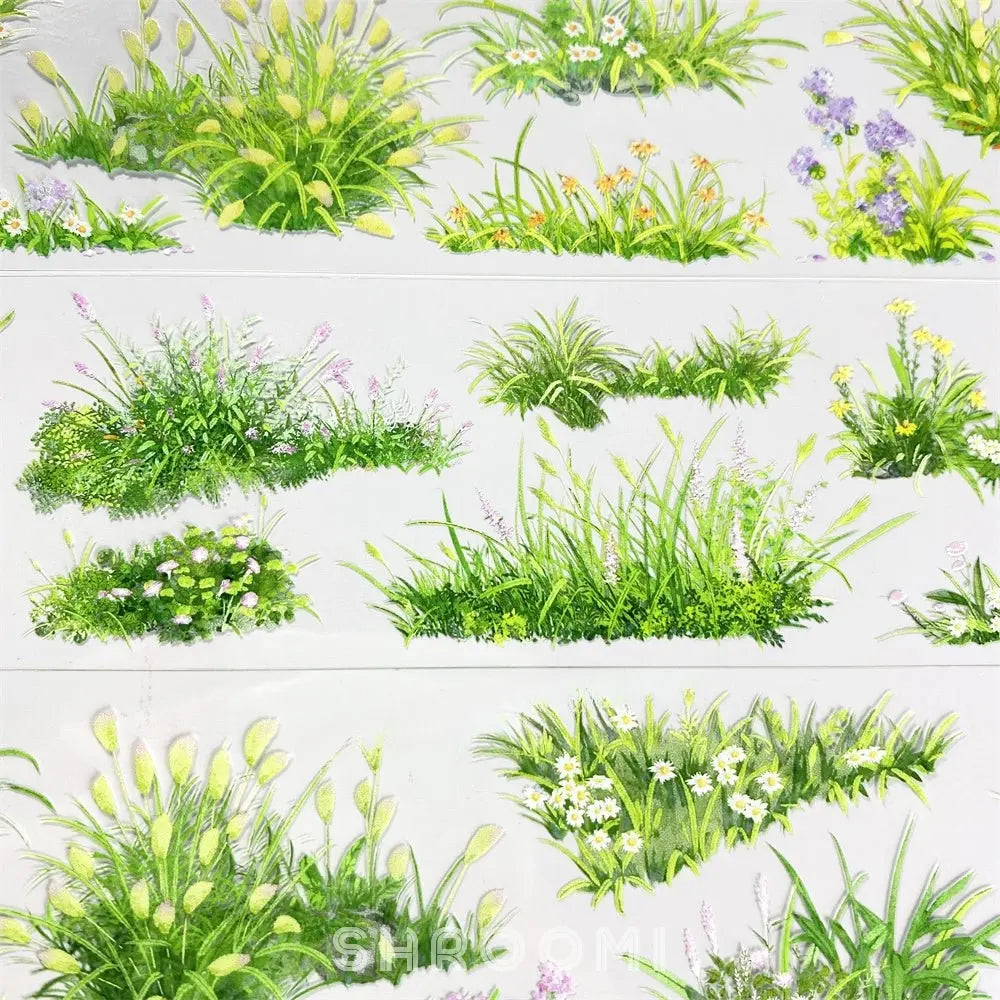 Meadow Grass PET Tape Meadow Grass PET Tape | Wildflower & Greenery Scenery Sticker