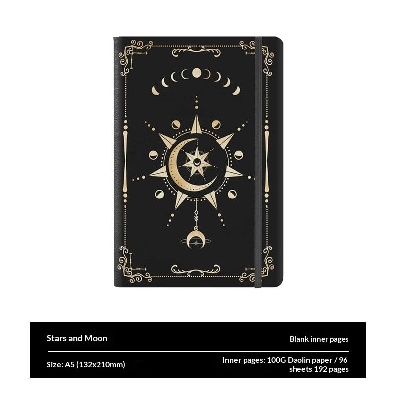 Celestial Moon & Stars A5 Journal Notebook