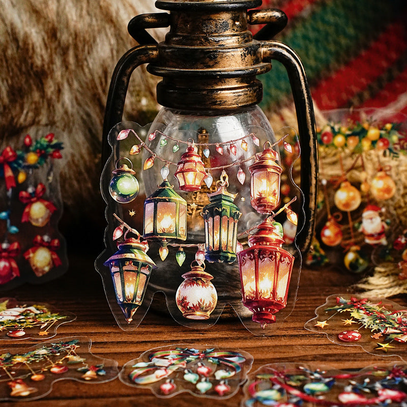 Christmas Fairy Tale PET Sticker Pack - City Lights Series - Premium Journaling Decorative Stickers