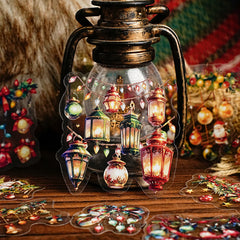 Christmas Fairy Tale PET Sticker Pack - City Lights Series - Premium Journaling Decorative Stickers