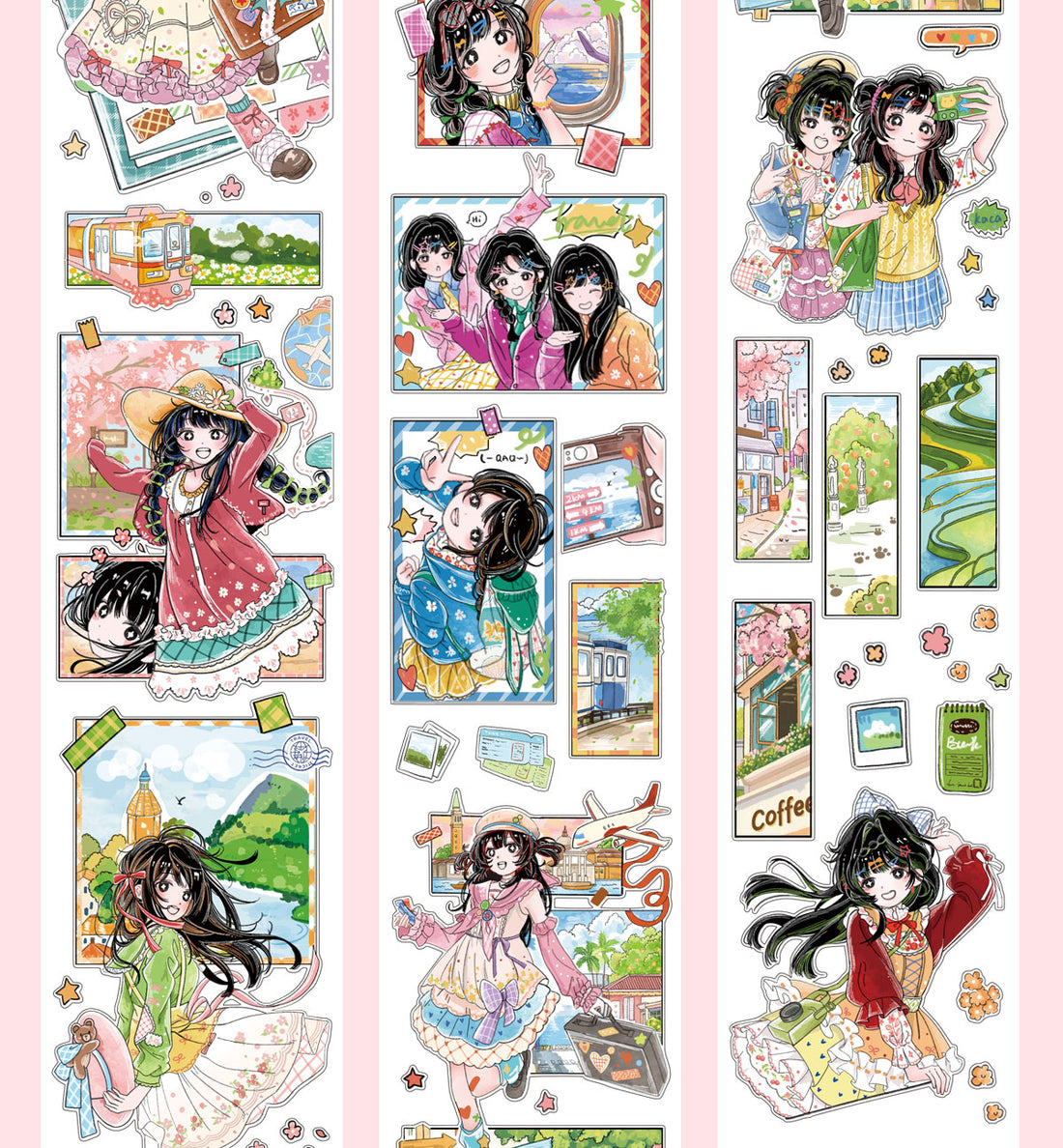 Travel Journal Character Tape