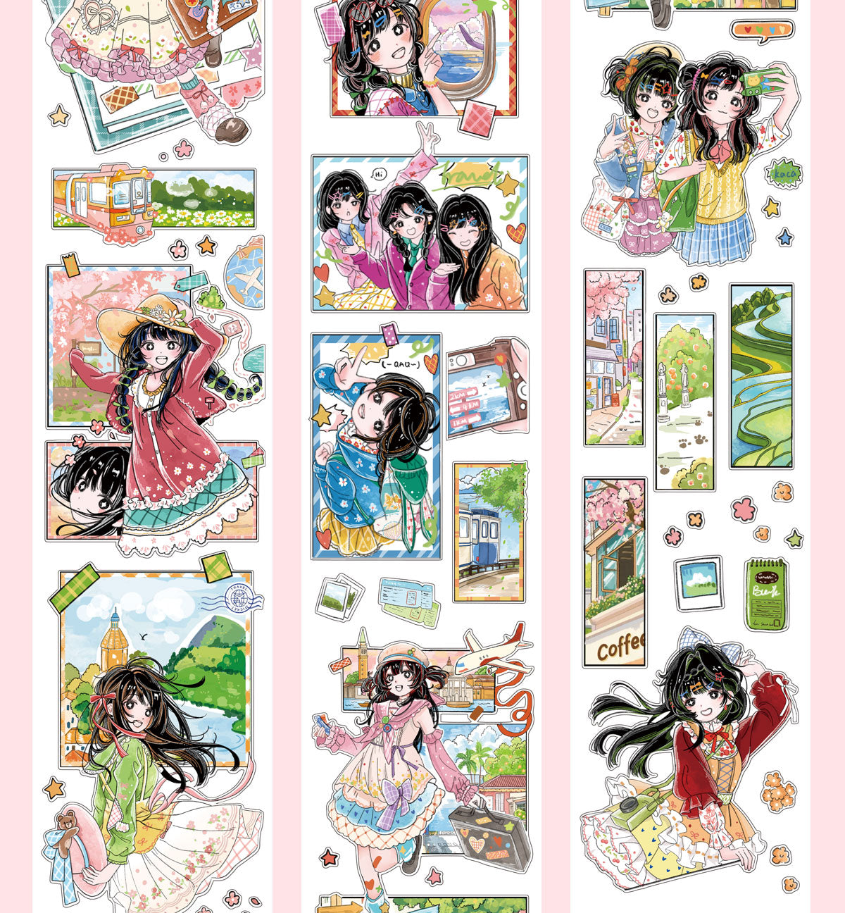 Travel Journal Character Tape
