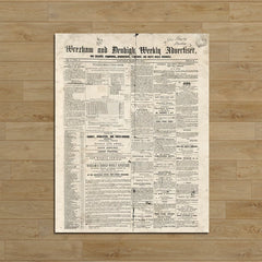 Vintage Newspaper Book Page Junk Journal Paper - Large Size Aged Background Stickers for Scrapbooking & Collage