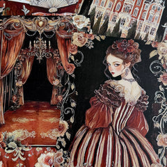 Vintage European Opera Palace Junk Journal Paper - 12 Pieces Baroque Background Paper for Scrapbooking