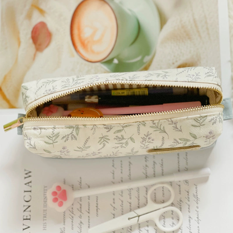 Pencil Pouch – Cotton Canvas Stationery Bag Handmade Pencil Pouch – Large Capacity Journaling Pen Case | Cotton Canvas Stationery Bag