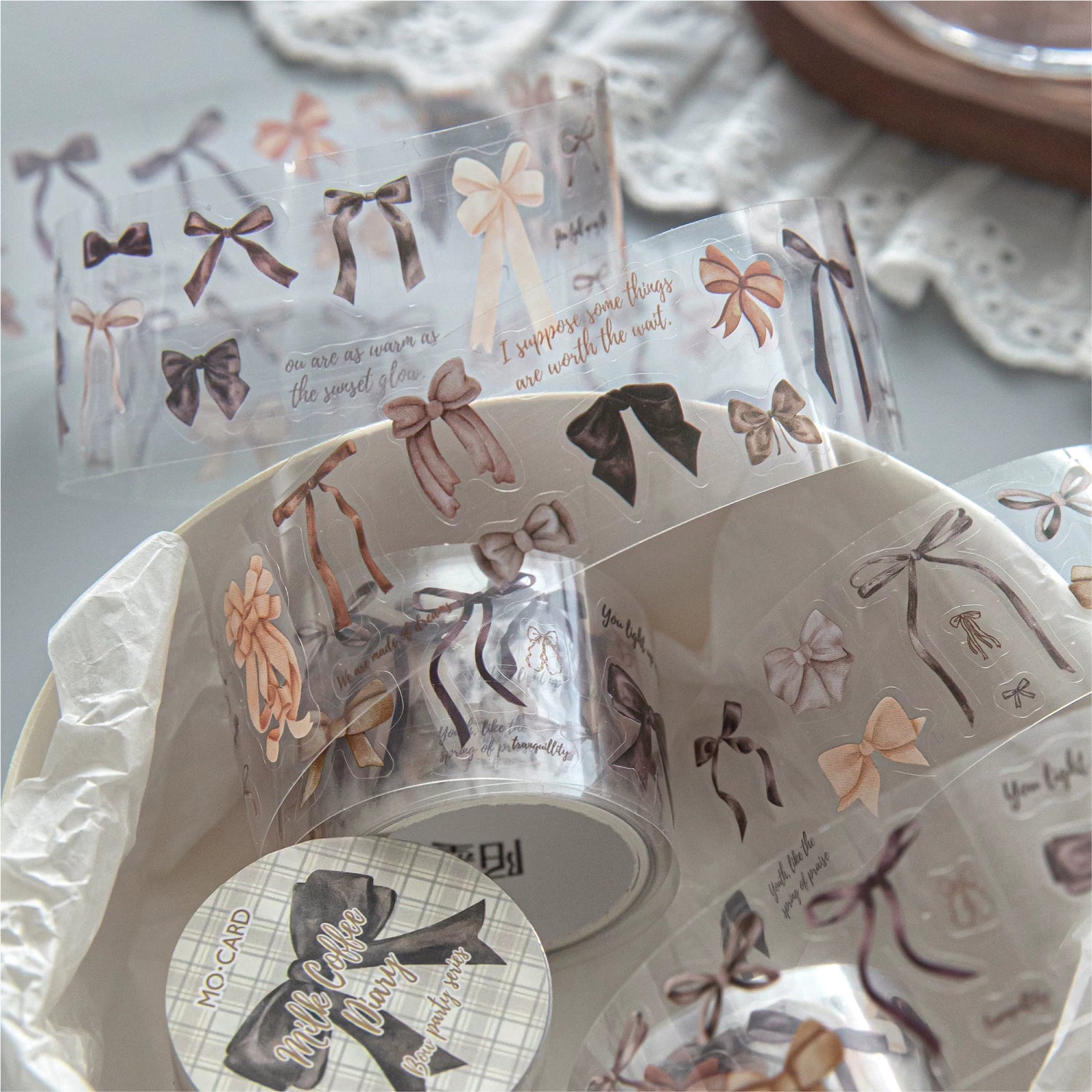 Bow Party PET die-cut tape