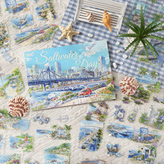 Four Seasons PET Sticker Book - Spring Summer Autumn Winter Decorative Journal Stickers