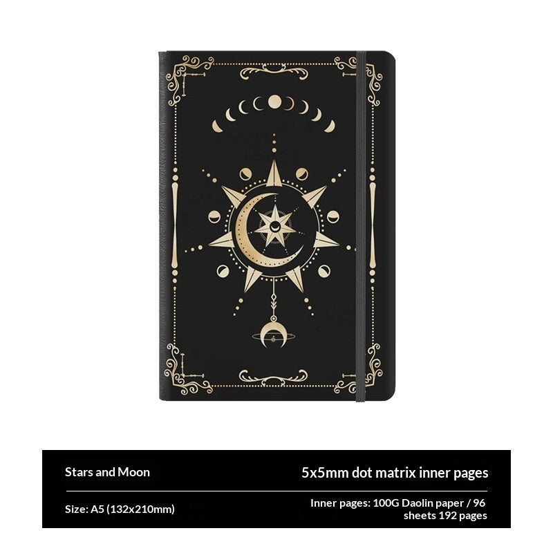 Celestial Moon & Stars A5 Journal Notebook