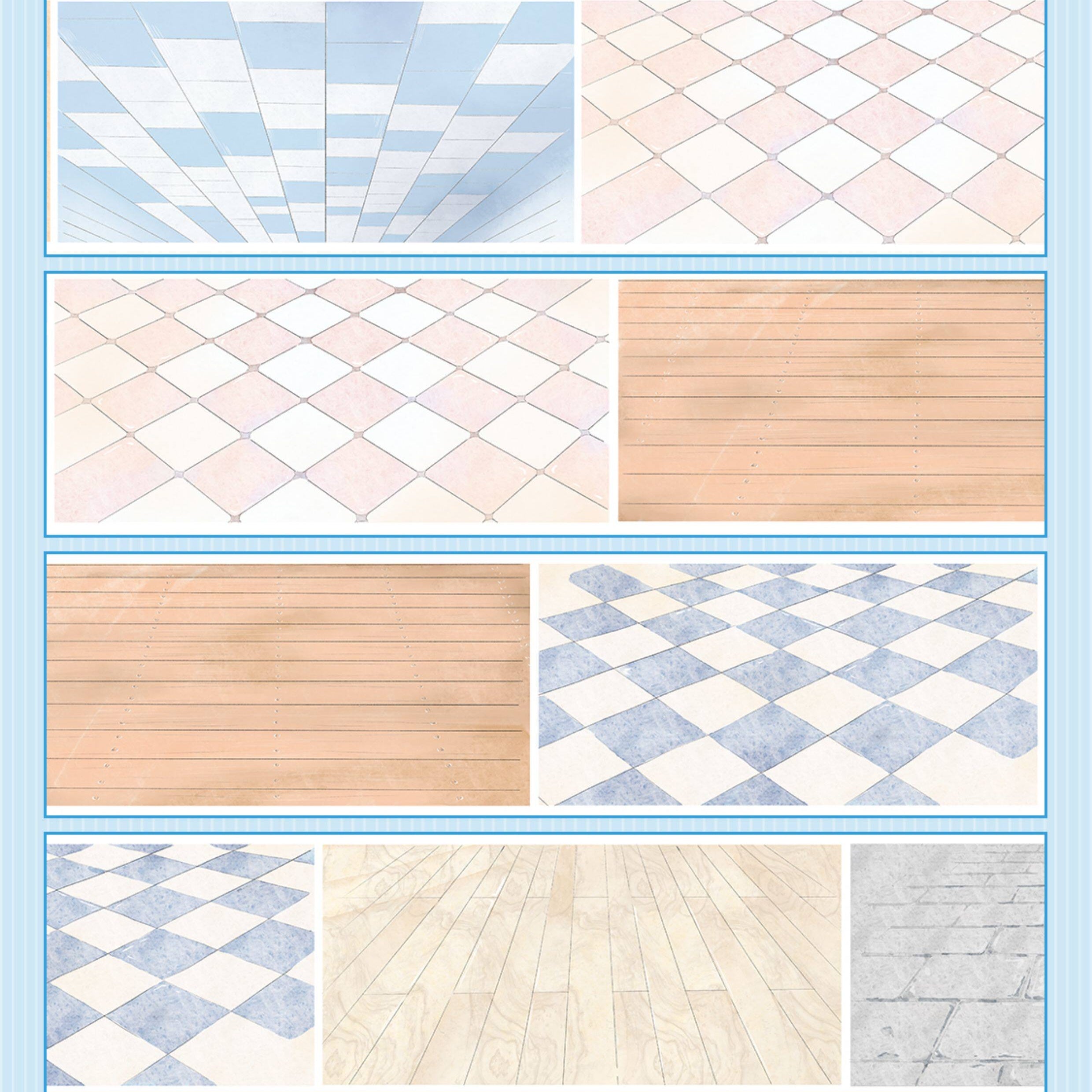 Architectural Tile & Ceiling Pattern Decorative PET Tape