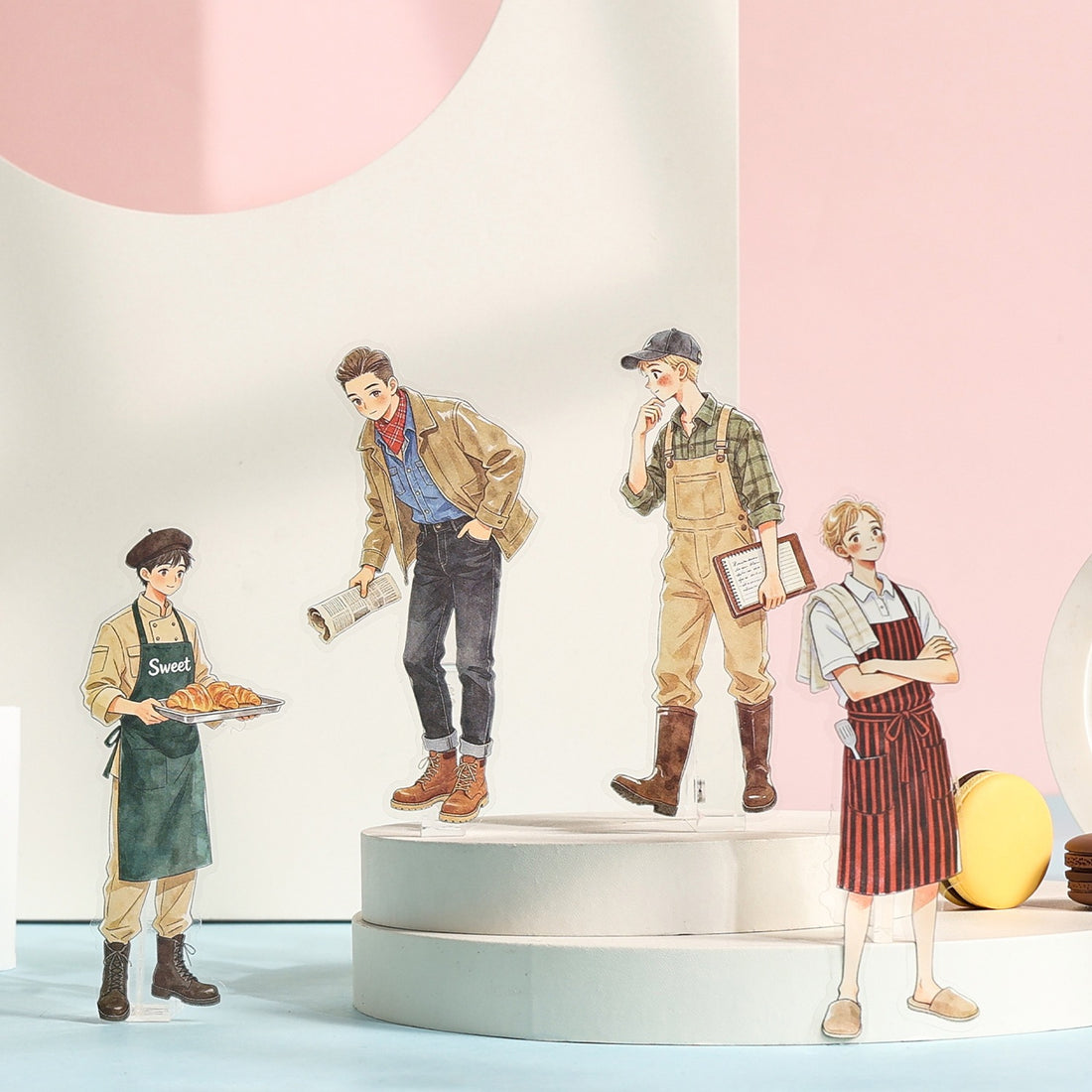 Idol Boys and Girls character sticker book with fashionable illustrated boys and girls - image 1