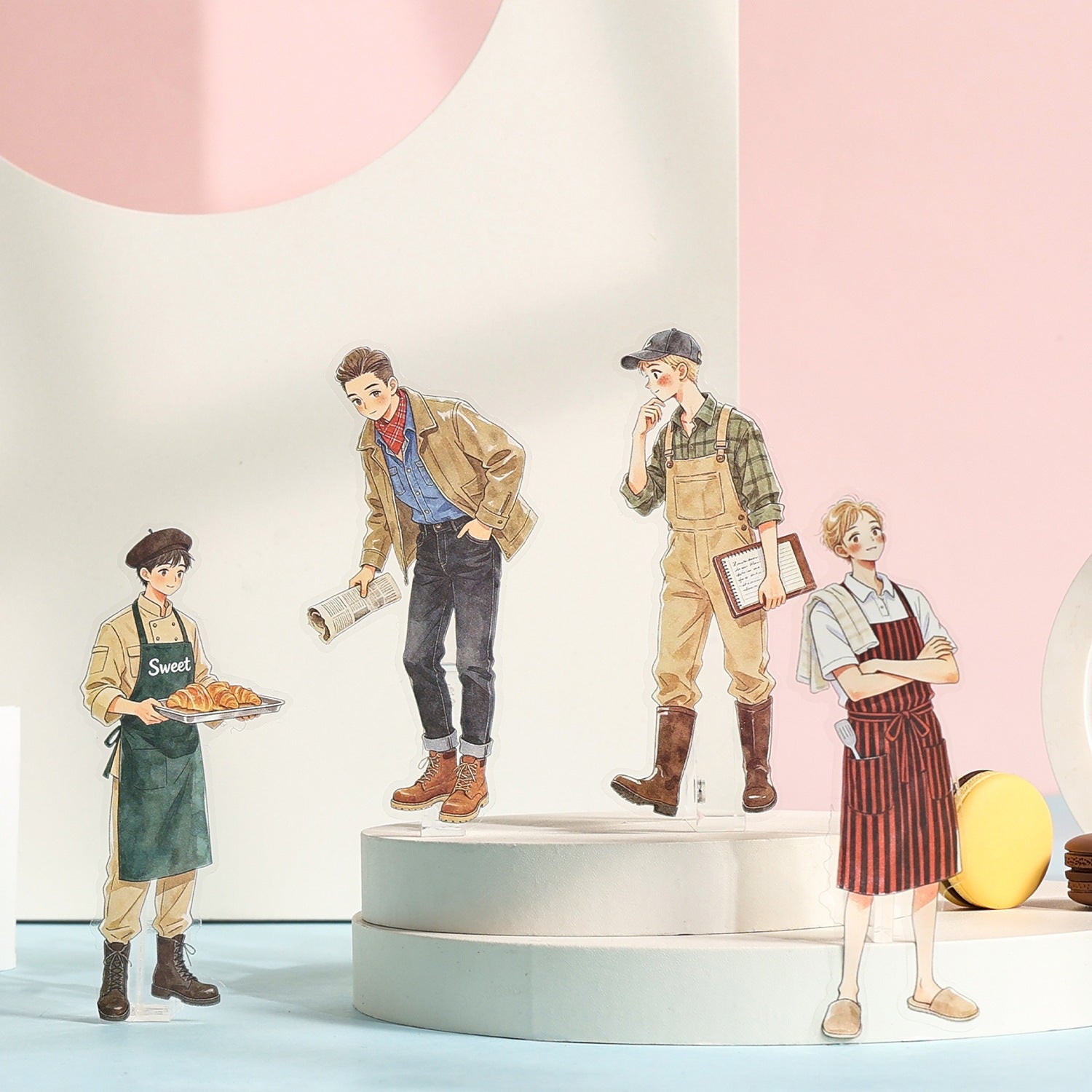 Idol Boys and Girls character sticker book with fashionable illustrated boys and girls - image 2