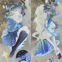 Forest Girl & Sailor Girl Washi Tape - Character Decorative Journaling Tape