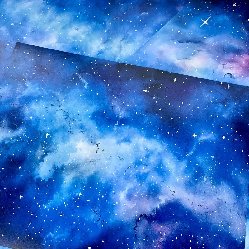 ヴィンテージコズミック星空流星ジャンクジャーナルペーパー - スクラップブッキングと写真撮影用の宇宙背景紙